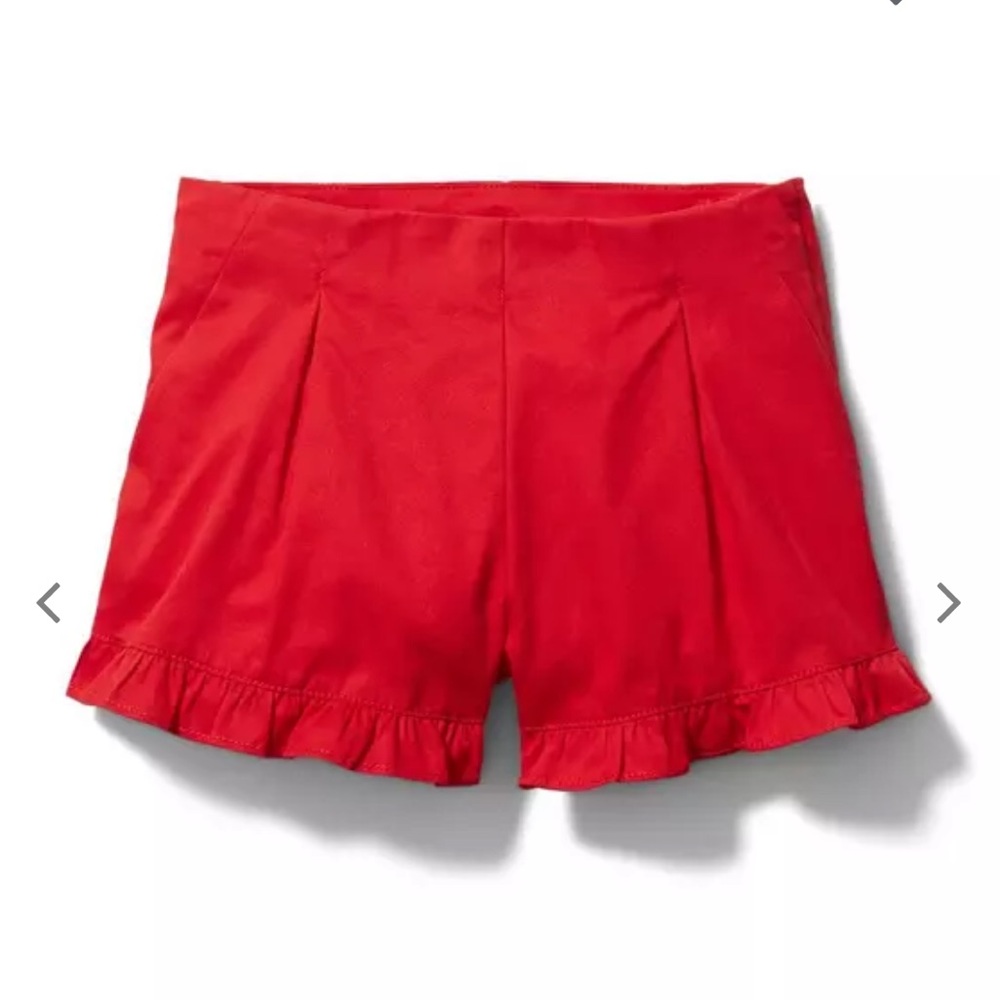 Janie and Jack red ruffle hem shorts